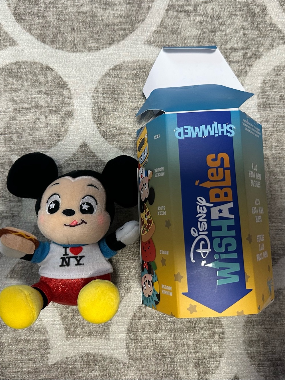 Disney Store Wishables New York City Mickey Mouse Plush Times Square Exclusive